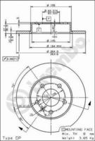 BREMBO 08762775 - Lado de montaje: Eje trasero<br>Llanta, nº de taladros: 5<br>Tipo de disco de frenos: macizo<br>Tipo de disco de frenos: perforado<br>Espesor de disco de frenos [mm]: 10<br>Número de orificios: 5<br>Artículo complementario / información complementaria 2: con tornillos<br>Altura [mm]: 42<br>Diámetro de centrado [mm]: 65<br>Diámetro exterior [mm]: 264<br>Superficie: revestido<br>Espesor mínimo [mm]: 8,5<br>Par apriete [Nm]: 110<br>