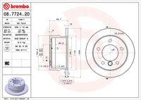 BREMBO 08772420 - Disco de freno - PRIME LINE