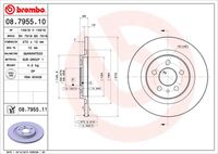 BREMBO 08795510 - Disco de freno - PRIME LINE