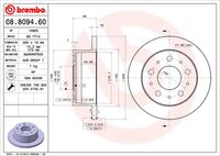 BREMBO 08809460 - Disco de freno - PRIME LINE