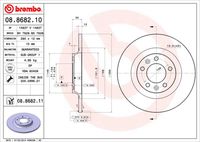 BREMBO 08868211 - Lado de montaje: Eje trasero<br>Tipo de disco de frenos: macizo<br>Espesor de disco de frenos [mm]: 12<br>Número de orificios: 5<br>Artículo complementario / información complementaria 2: con tornillos<br>Altura [mm]: 35<br>Diámetro de centrado [mm]: 71<br>Diámetro exterior [mm]: 290<br>Espesor mínimo [mm]: 10<br>Par apriete [Nm]: 90<br>