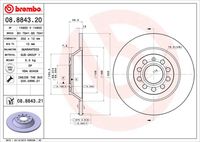 BREMBO 08884320 - Disco de freno - PRIME LINE