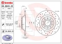 BREMBO 0888432X - Disco de freno - XTRA LINE - Xtra