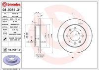 BREMBO 08908131 - Disco de freno - PRIME LINE - UV Coated