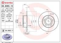 BREMBO 08908310 - Disco de freno - PRIME LINE