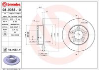 BREMBO 08908311 - Disco de freno - PRIME LINE - UV Coated