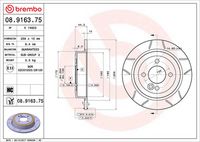 BREMBO 08916375 - Disco de freno - XTRA LINE - Max