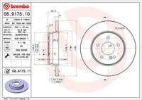 BREMBO 08.9175.10 - Disco de freno