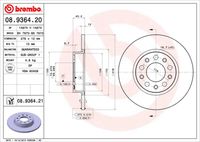 BREMBO 08936420 - Disco de freno - PRIME LINE