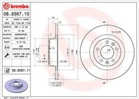 BREMBO 08936710 - Disco de freno - PRIME LINE