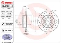 BREMBO 0894881X - Disco de freno - XTRA LINE - Xtra