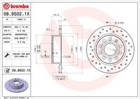 BREMBO 0895021X - Disco de freno - XTRA LINE - Xtra