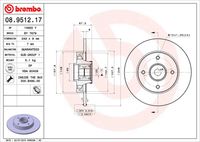 BREMBO 08951217 - año construcción desde: 07/2008<br>año construcción hasta: 07/2010<br>Lado de montaje: Eje trasero<br>Sistema de frenos: Lucas<br>Diámetro exterior [mm]: 249<br>Espesor de disco de frenos [mm]: 9<br>Espesor mínimo [mm]: 8<br>Altura [mm]: 68,5<br>corona de agujeros - Ø [mm]: 108<br>Tipo de disco de frenos: macizo<br>Diámetro de centrado [mm]: 59,98<br>Número de orificios: 4<br>Superficie: aceitado<br>Artículo complementario / información complementaria 2: con cojinete rueda<br>Artículo complementario / información complementaria 2: con anillo sensor ABS<br>cumple norma ECE: ECE-R90<br>Diámetro interior [mm]: 25<br>