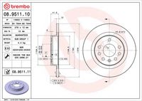 BREMBO 08951110 - Disco de freno - PRIME LINE