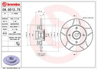 BREMBO 08951227 - Lado de montaje: Eje trasero<br>País producción vehículo: China<br>Tipo de disco de frenos: macizo<br>Tipo de disco de frenos: perforado<br>Espesor de disco de frenos [mm]: 9<br>Número de orificios: 4<br>Artículo complementario / información complementaria 2: con juego cojinetes rueda<br>Altura [mm]: 67,3<br>Diámetro de centrado [mm]: 65<br>Diámetro exterior [mm]: 249<br>Espesor mínimo [mm]: 7,5<br>