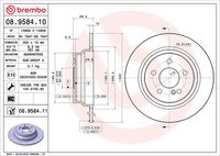 BREMBO 08.9584.10 - Disco de freno