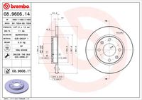 BREMBO 08.9606.11 - Disco de freno