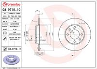 BREMBO 08971911 - Disco de freno - PRIME LINE - UV Coated