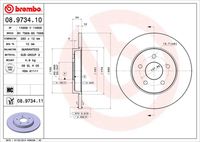 BREMBO 08973410 - Disco de freno - PRIME LINE