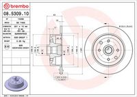 BREMBO 08530910 - Disco de freno - PRIME LINE