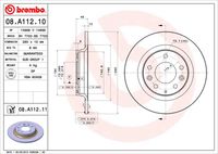 BREMBO 08A11210 - Disco de freno - PRIME LINE