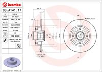 BREMBO 08A14117 - Disco de freno - PRIME LINE - With Bearing Kit