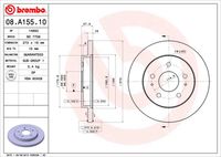 BREMBO 08A15510 - Disco de freno - PRIME LINE