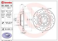 BREMBO 08A2021X - Lado de montaje: Eje trasero<br>Número de PR: 1KV<br>Número de PR: 1KJ<br>Tipo de disco de frenos: macizo<br>Espesor de disco de frenos [mm]: 12<br>Número de orificios: 5<br>Artículo complementario / información complementaria 2: con tornillos<br>Altura [mm]: 48<br>Diámetro de centrado [mm]: 65<br>Diámetro exterior [mm]: 282<br>Superficie: revestido<br>Espesor mínimo [mm]: 10<br>Par apriete [Nm]: 120<br>