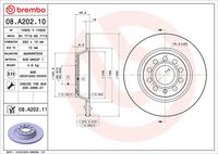 BREMBO 08.A202.10 - Disco de freno