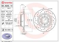 BREMBO 08A2021X - Disco de freno - XTRA LINE - Xtra