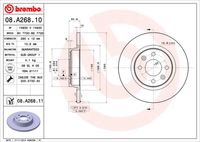 BREMBO 08A26810 - Lado de montaje: Eje delantero<br>Dinámica de frenado / conducción: para vehículos sin ABS<br>Tipo de disco de frenos: macizo<br>Tipo de disco de frenos: ranurado<br>Espesor de disco de frenos [mm]: 12<br>Número de orificios: 4<br>Artículo complementario / información complementaria 2: con tornillos<br>Altura [mm]: 41<br>Diámetro de centrado [mm]: 61<br>Diámetro exterior [mm]: 238<br>Superficie: revestido<br>Espesor mínimo [mm]: 10,5<br>