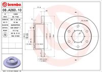 BREMBO 08A26010 - Disco de freno - PRIME LINE