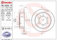 BREMBO 08A32910 - Disco de freno - PRIME LINE