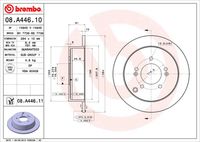 BREMBO 08A44610 - Disco de freno - PRIME LINE