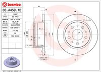 BREMBO 08.A459.10 - Disco de freno