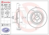 BREMBO 08A53710 - Disco de freno - PRIME LINE