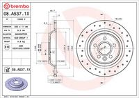 BREMBO 08A53711 - Disco de freno - PRIME LINE - UV Coated