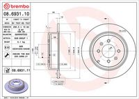 BREMBO 08.6931.10 - Disco de freno