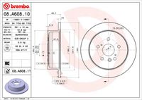 BREMBO 08A60810 - Disco de freno - PRIME LINE