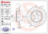 BREMBO 08A61241 - Disco de freno - PRIME LINE - UV Coated