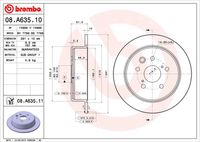 BREMBO 08A63510 - Disco de freno - PRIME LINE