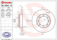 BREMBO 08A65010 - Disco de freno - PRIME LINE