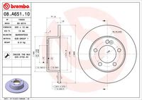 BREMBO 08A65110 - Disco de freno - PRIME LINE