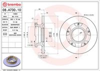 BREMBO 08.A730.10 - Disco de freno