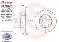 BREMBO 08.7300.10 - Disco de freno