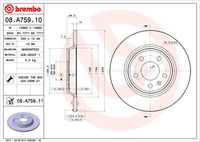 BREMBO 08A75911 - Lado de montaje: Eje trasero<br>Número de PR: 1KW<br>Tipo de disco de frenos: macizo<br>Espesor de disco de frenos [mm]: 12<br>Número de orificios: 5<br>Artículo complementario / información complementaria 2: con tornillos<br>Altura [mm]: 36<br>Diámetro de centrado [mm]: 68<br>Diámetro exterior [mm]: 300<br>Espesor mínimo [mm]: 10<br>Par apriete [Nm]: 120<br>