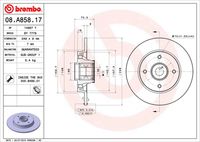 BREMBO 08A85817 - Disco de freno - PRIME LINE - With Bearing Kit