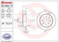 BREMBO 08A92010 - Disco de freno - PRIME LINE