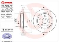 BREMBO 08A97010 - Disco de freno - PRIME LINE