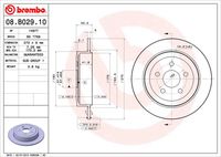 BREMBO 08B02910 - Lado de montaje: Eje trasero<br>Diámetro exterior [mm]: 269,8<br>Espesor de disco de frenos [mm]: 9<br>Espesor mínimo [mm]: 7,3<br>Altura [mm]: 52,9<br>corona de agujeros - Ø [mm]: 100<br>Tipo de disco de frenos: macizo<br>Diámetro de centrado [mm]: 57,4<br>Número de orificios: 5<br>Superficie: aceitado<br>cumple norma ECE: ECE-R90<br>Diámetro de taladro hasta [mm]: 14,7<br>